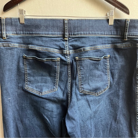 SPANX Blue Ankle Pull On Cropped Denim Jeans 3X - Picture 3 of 11